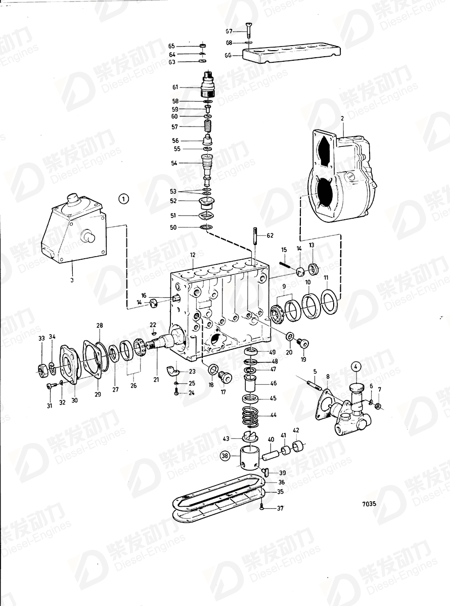 volvo penta Governor 244696 Drawing